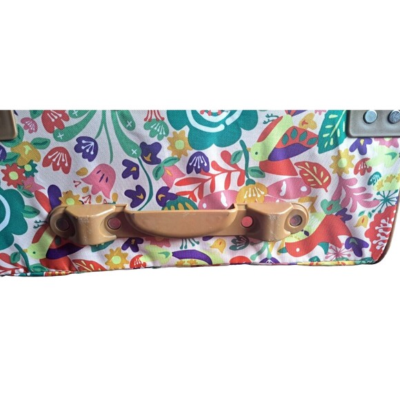 Lily Bloom Floral Wheeled Travel Suitcase Under Seat Carry on Overhead - Picture 14 of 15